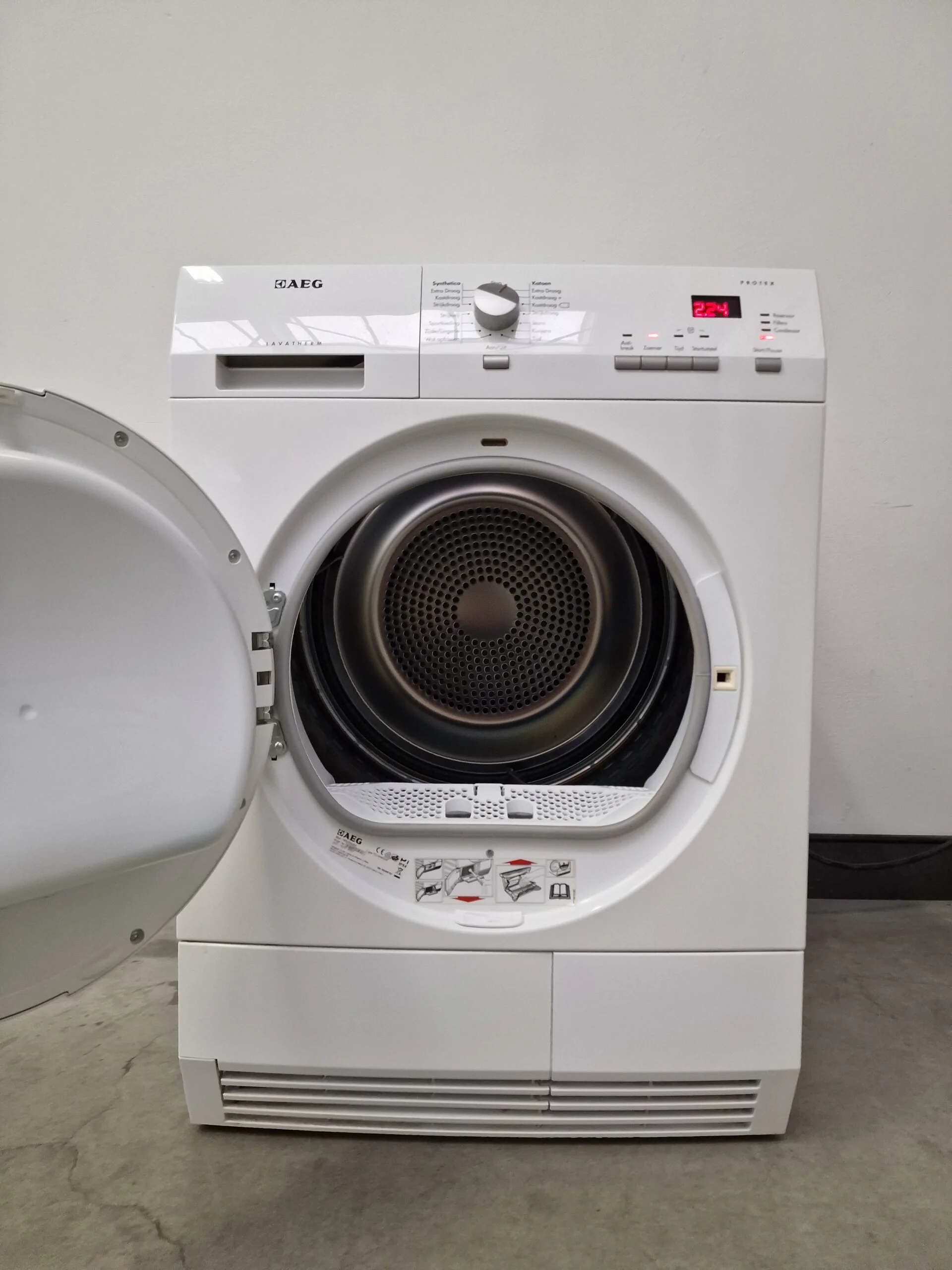AEG Lavatherm T65370NAH witte warmtepompdroger 7 kg met SensiDry, ProTex en ÖKOFlow