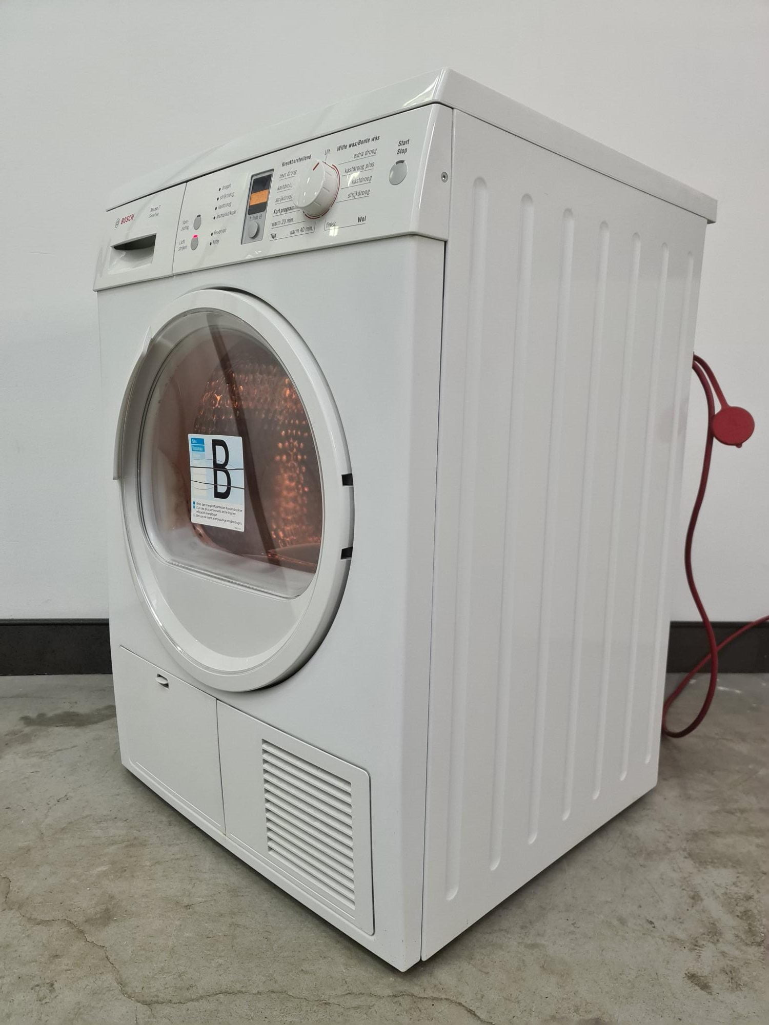Bosch Maxx 7 Sensitive WTE86302NL witte condensdroger 7 kg met Sensitive Drying System en digitaal display